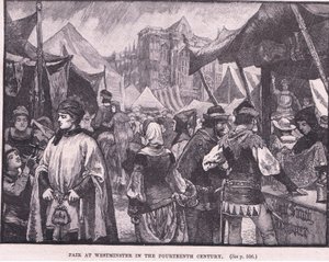 Foire à Westminster au XIVe siècle - Henry Marriott Paget